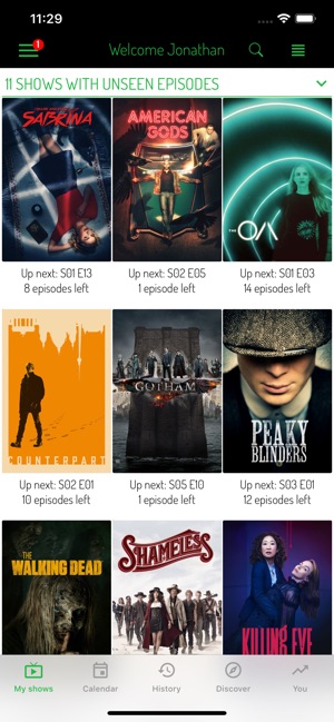 TV Show Tracker - Trakt client