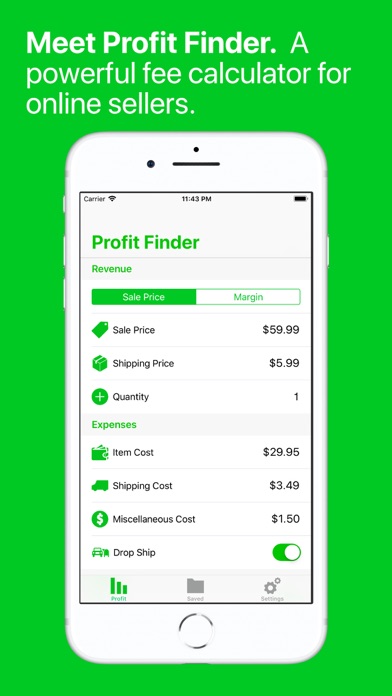 How to cancel & delete Profit Finder - Fee Calculator from iphone & ipad 1