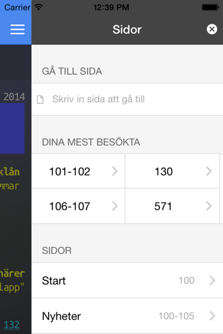 TextTV.nu - SVT Text TV - náhled