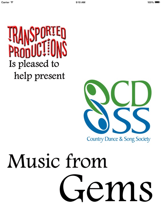 Music from CDSS Gems