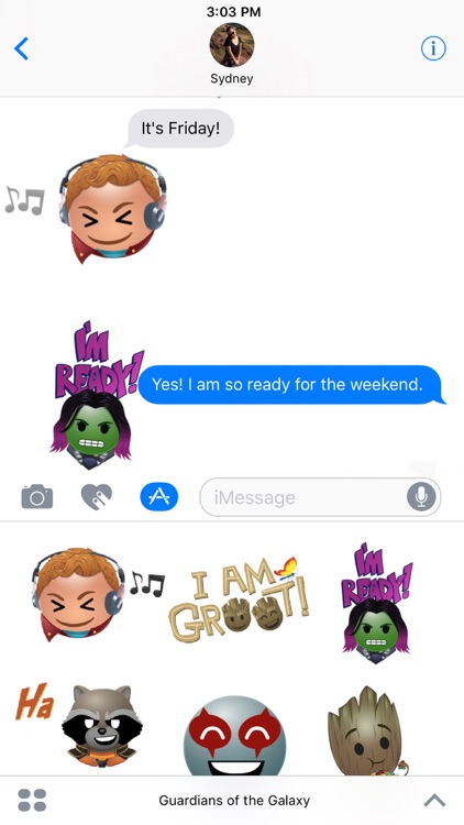 Marvel’s Guardians Stickers