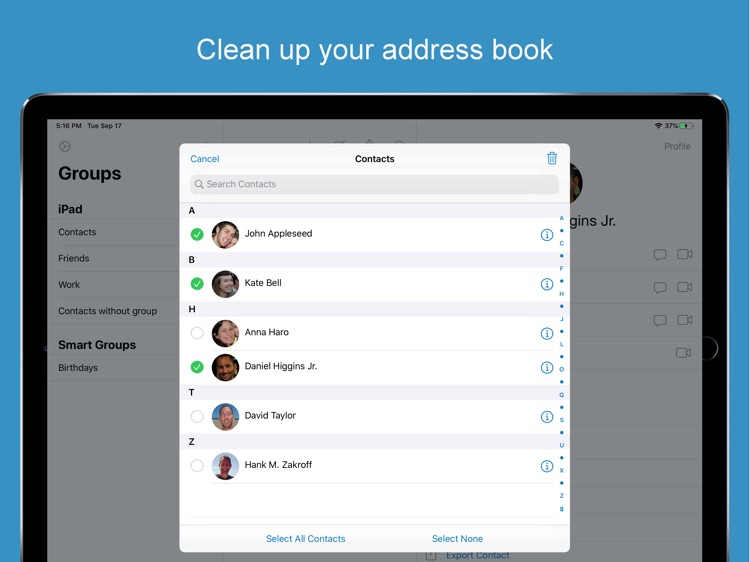 ContactsXL for iPad
