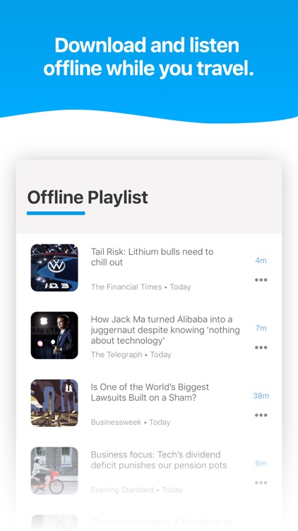 Noa: Listen to news articles screenshot-5