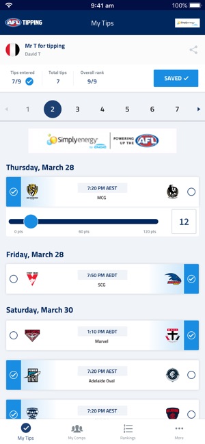 Official AFL Tipping(圖2)-速報App