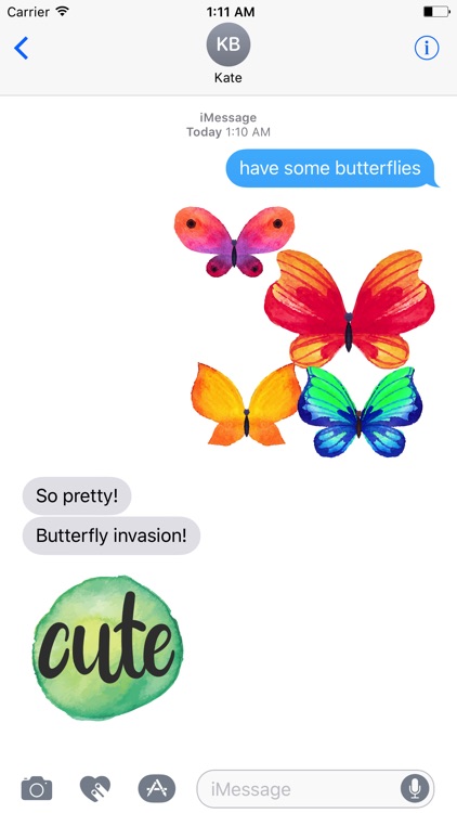 Watercolor Butterflies Sticker screenshot-4