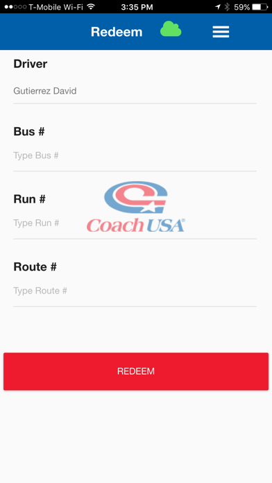 Coach USA TRACS screenshot 2