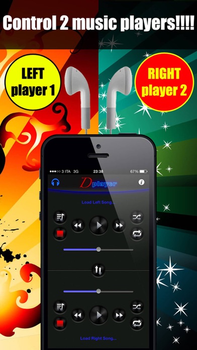 Double Music Player for Headphones Pro(Listen 2 songs simultaneously with headphones) Screenshot 2