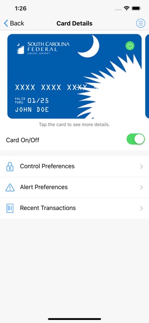 SC Federal Card Controls(圖1)-速報App