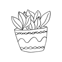 Scandi Cactus Stickers pour PC
