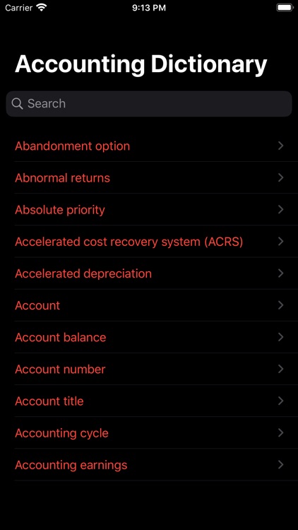 Accounting Dictionary-Offline