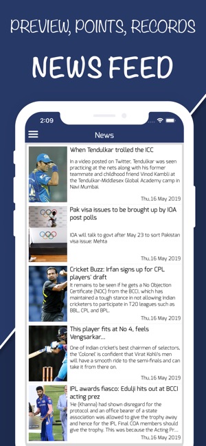 Cricket Score - World Cup 2019(圖4)-速報App