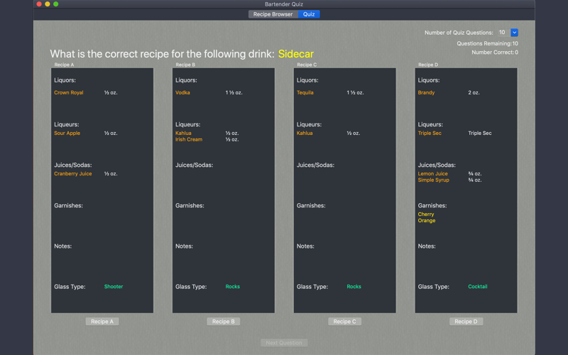 Bartender Quiz screenshot 4