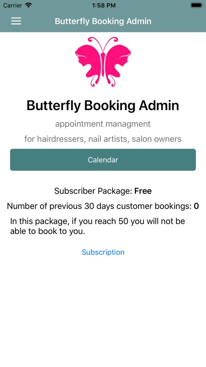 Butterfly Booking Manager