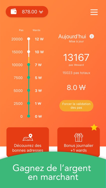 WeWard: Gagnez en marchant
