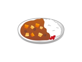 Curry rice sticker