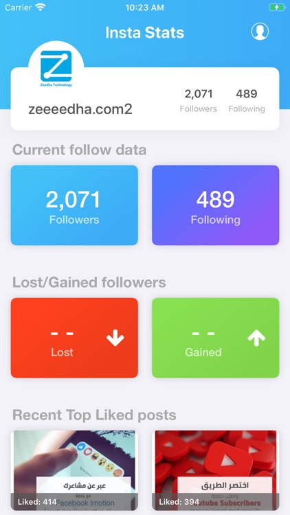 Insta Stats by zeeeedha