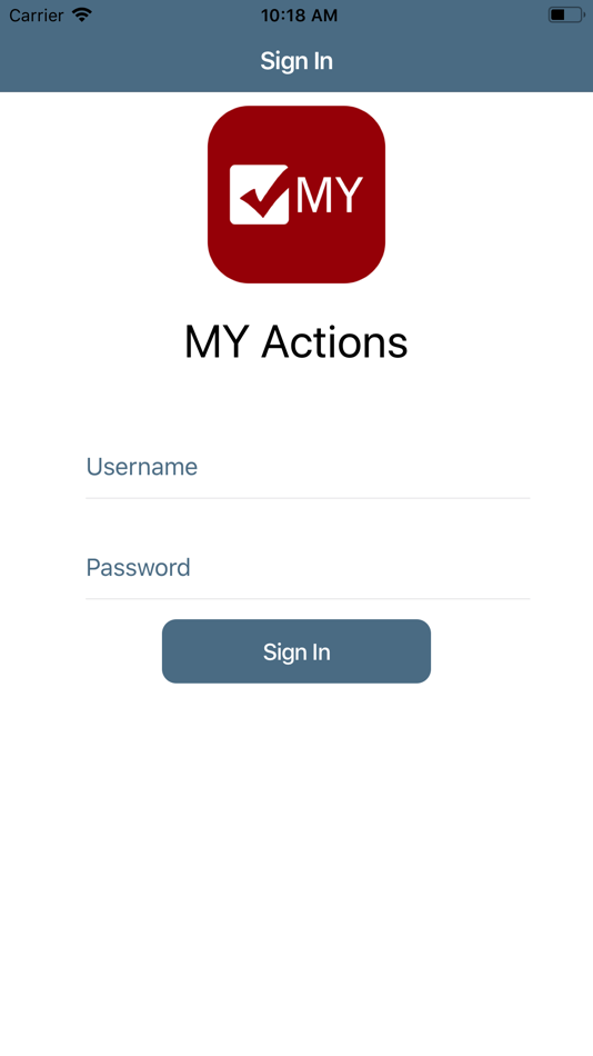 Action ios