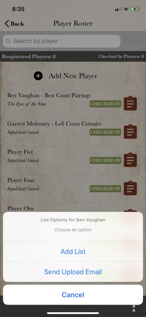 Best Coast Pairings: TO App