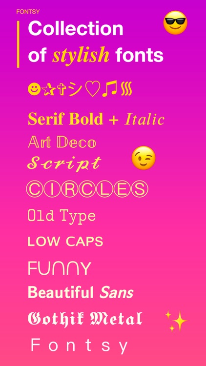 Fonts for social networks screenshot-0