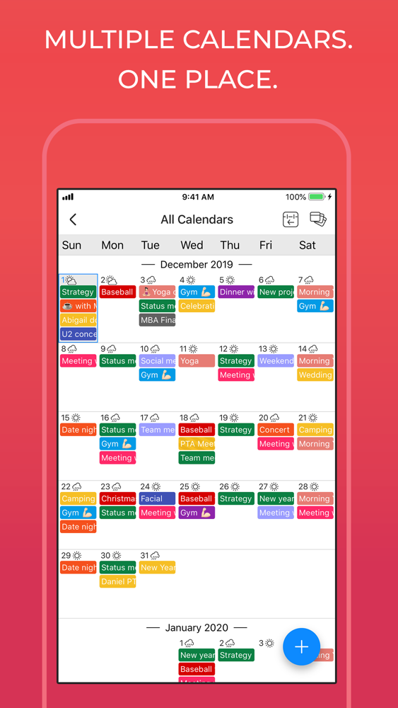 GroupCal Shared Calendar App for iPhone Free Download GroupCal