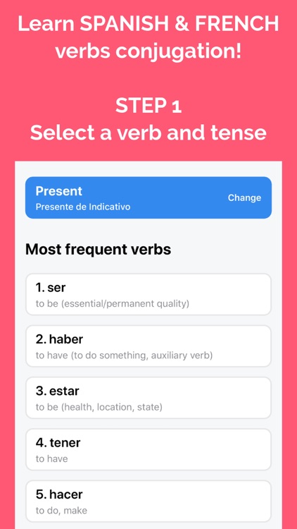 Learn Spanish & French Verbs+