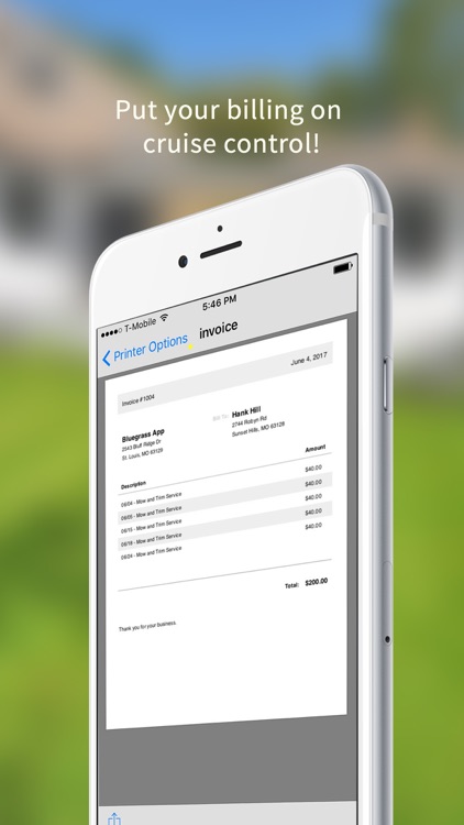 Bluegrass Lawn Care Invoicing screenshot-4