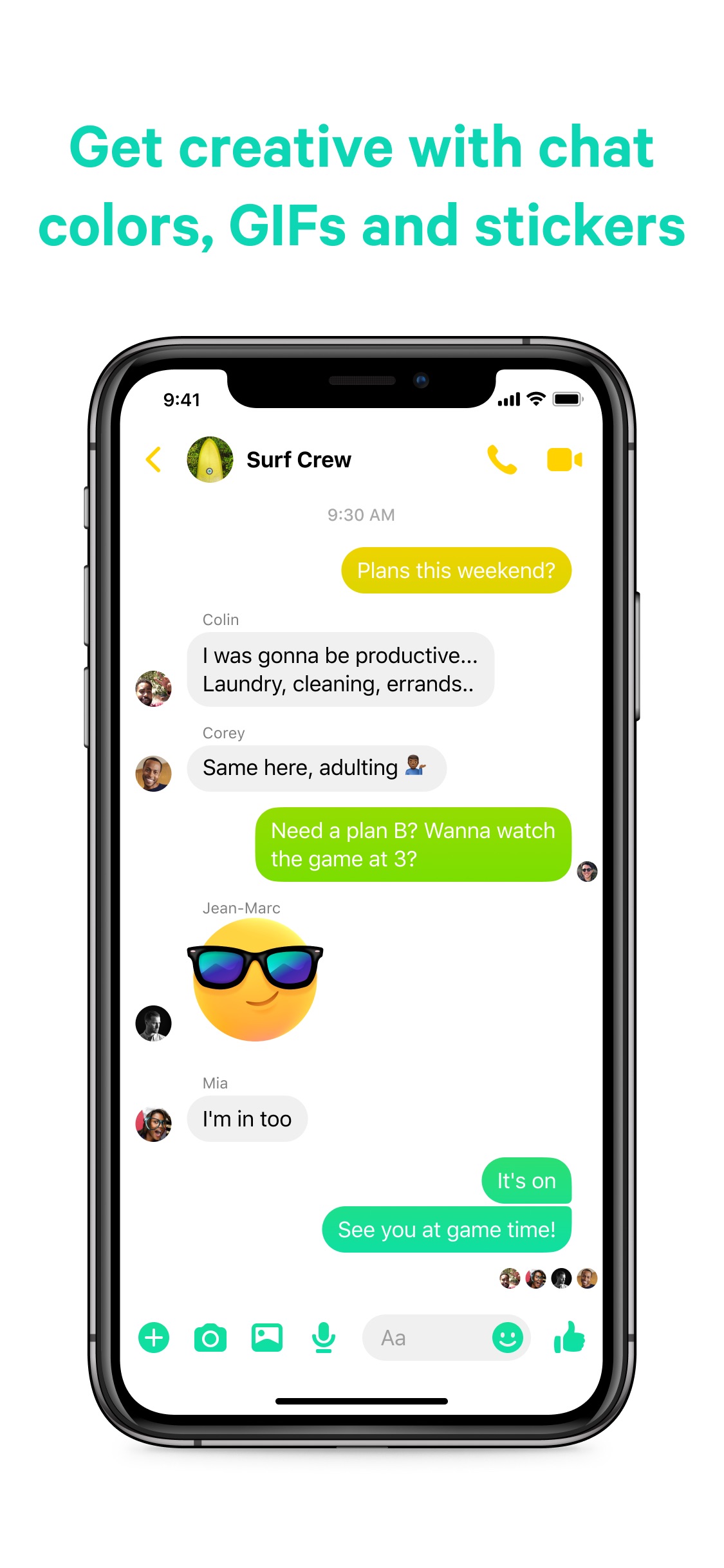 Screenshot do app Messenger