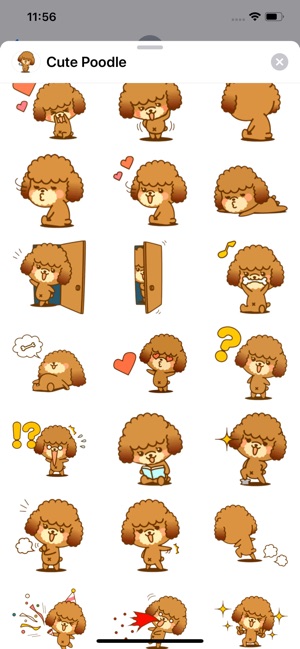 Cute Poodle Sticker Pack(圖2)-速報App