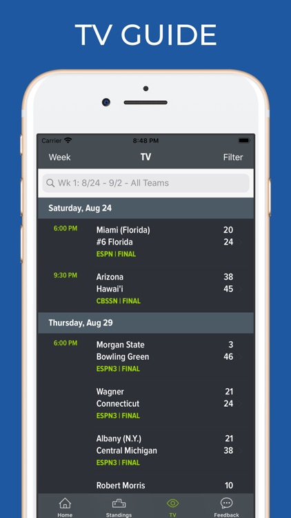 Missouri Football Schedules screenshot-6