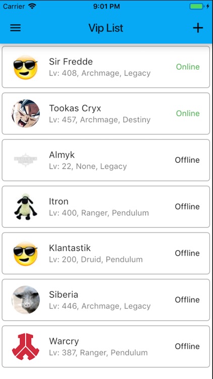 Almyk's ViP List