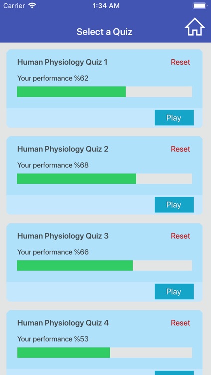 Human Physiology Quizzes