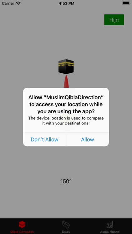 Muslim Qibla Direction