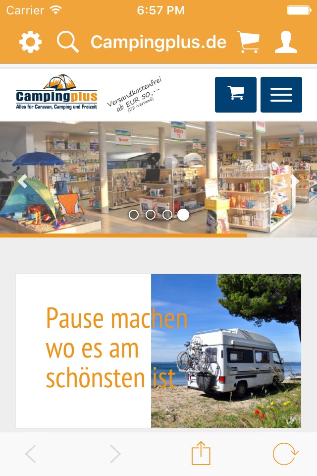 Campingplus.de screenshot 2