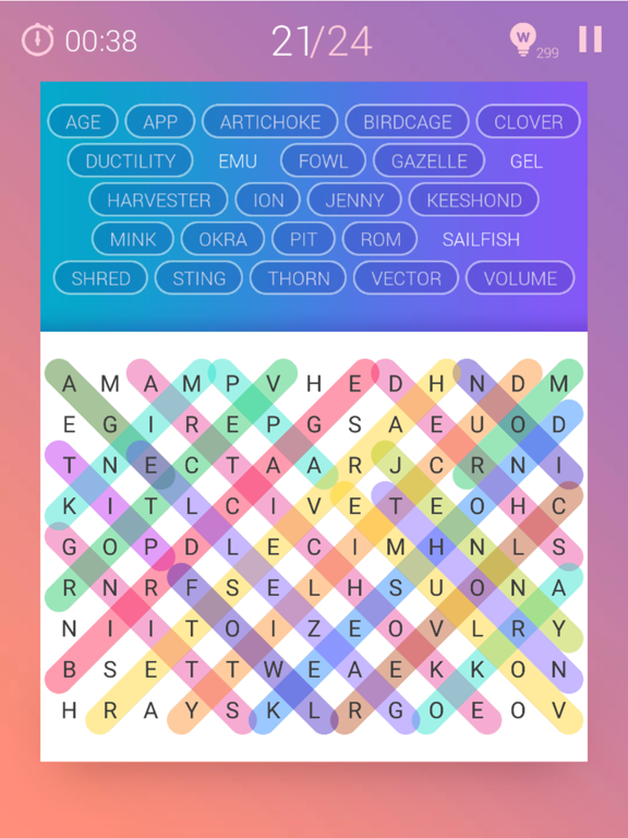 iPad Image of Word Search Pro‧