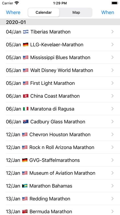 Marathon Calendar 42K