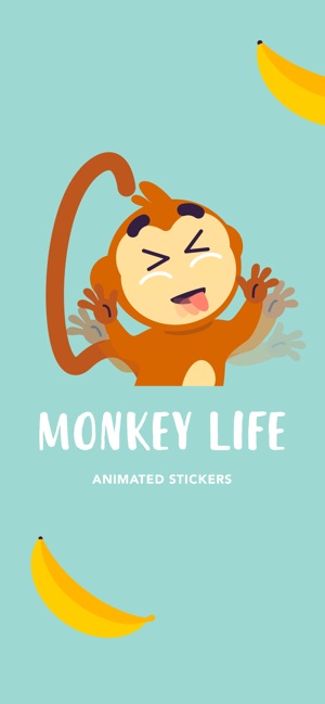 Monkey Life Animated Stickers