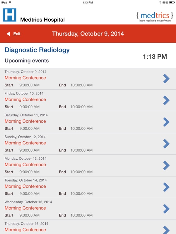 Medtrics Attendance Tracker