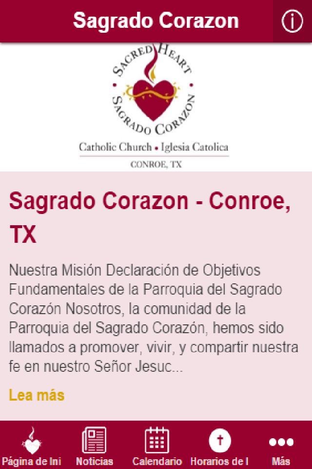 Sagrado Corazon Conroe, TX screenshot 2