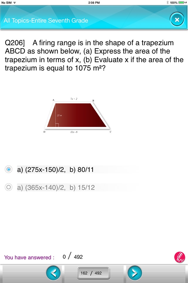 SG 7th Math screenshot 2