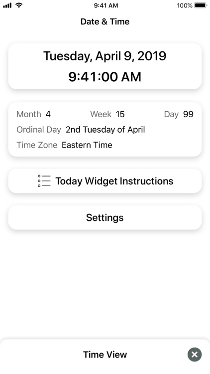 Date & Time Widget