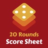20 Rounds Score Sheet