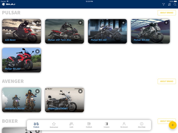 Bajaj Showroom App