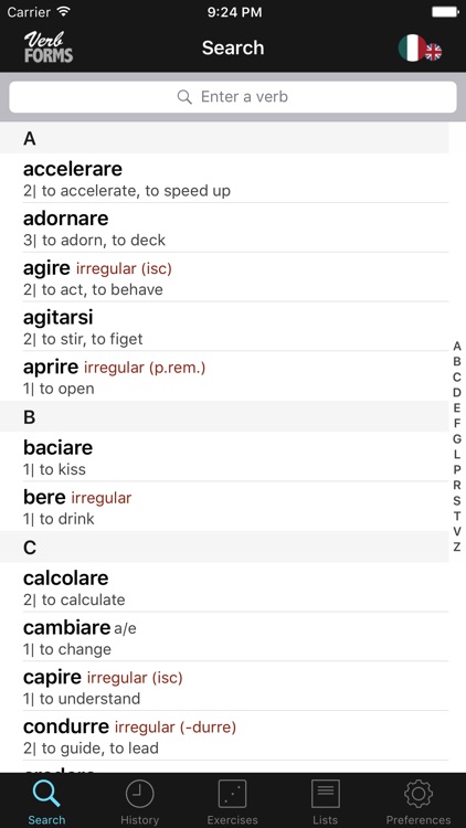 Italian Verbs & Conjugation L