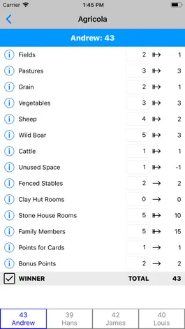 Game screenshot BGS2: Board Game Scoresheet apk