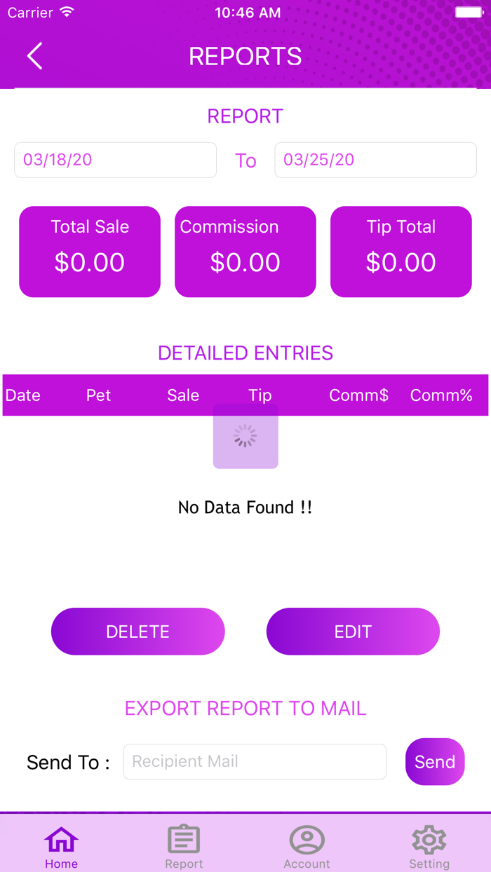 Groomer Commission Tracker