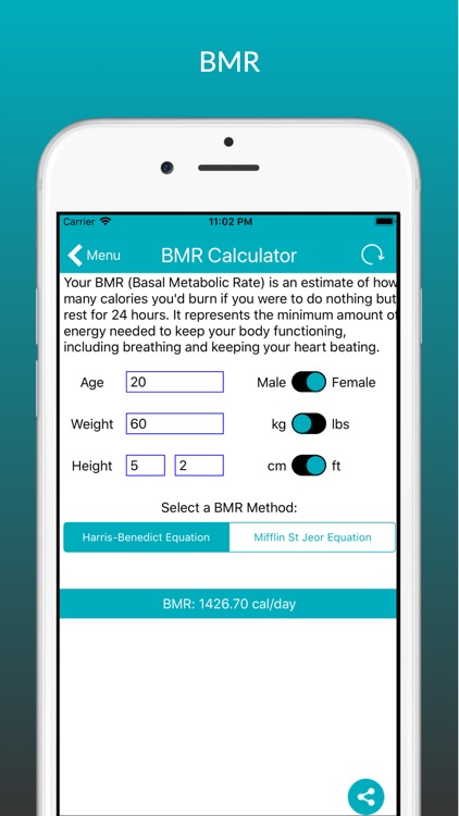 BMI and Calorie Calculator screenshot-5