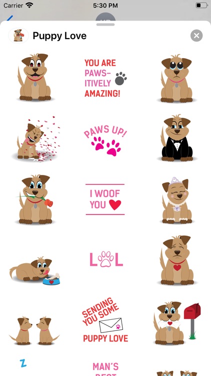 Puppy Love Sticker Pack screenshot-0