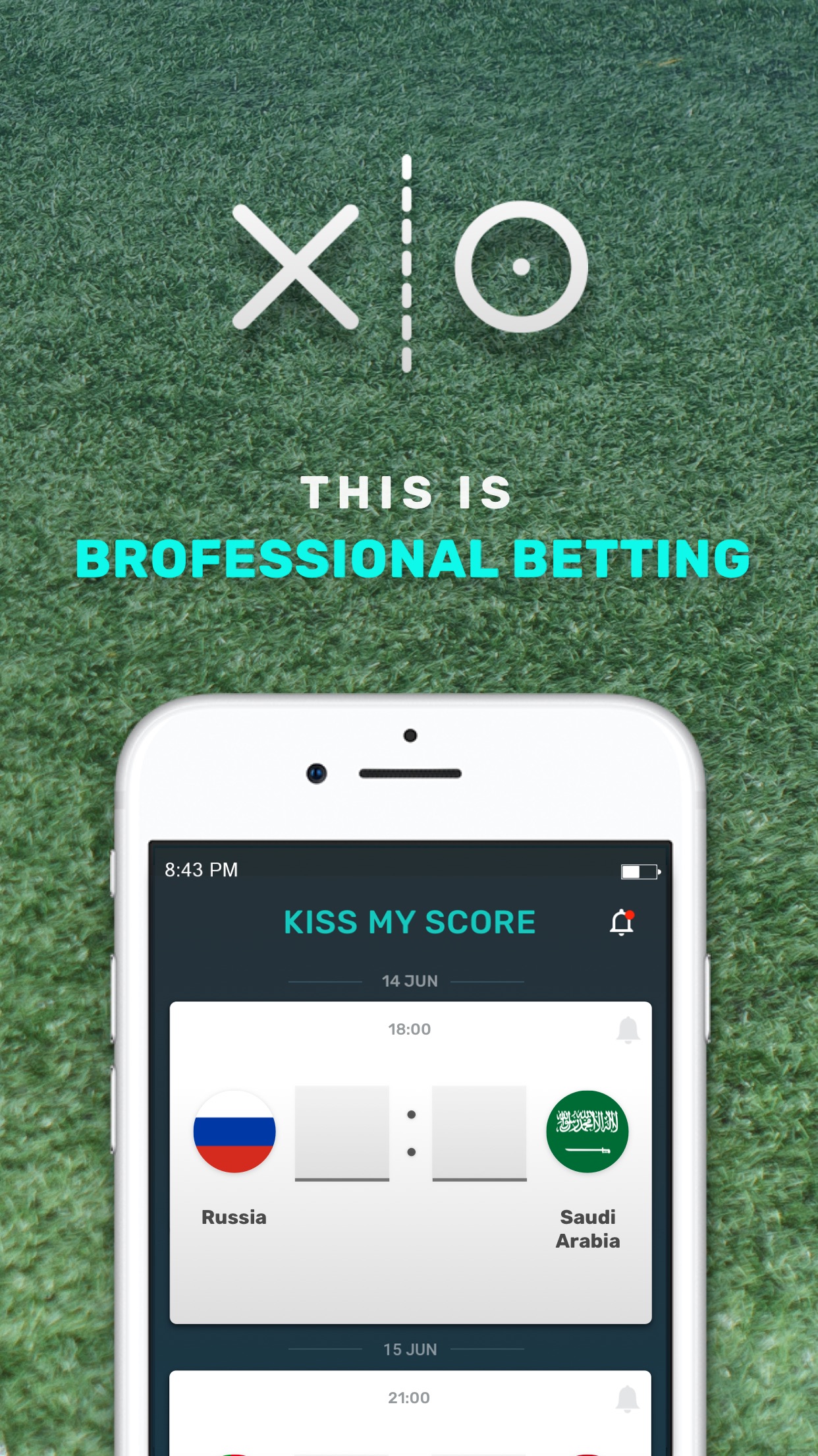 Screenshot do app Bolão futebol | Kiss my Score