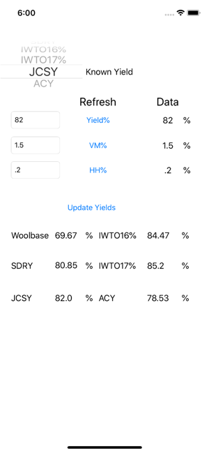 Wool Yield Converter