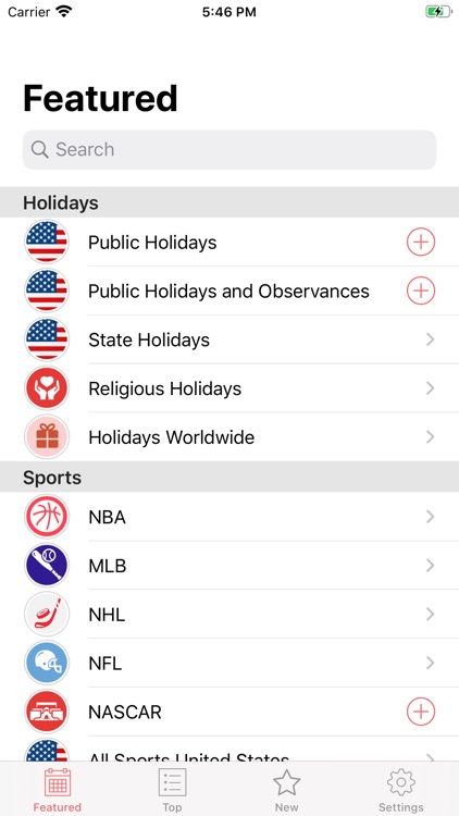 US Holidays & Sports Calendars screenshot-3